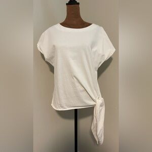 LOFT White Side-Tie Top
